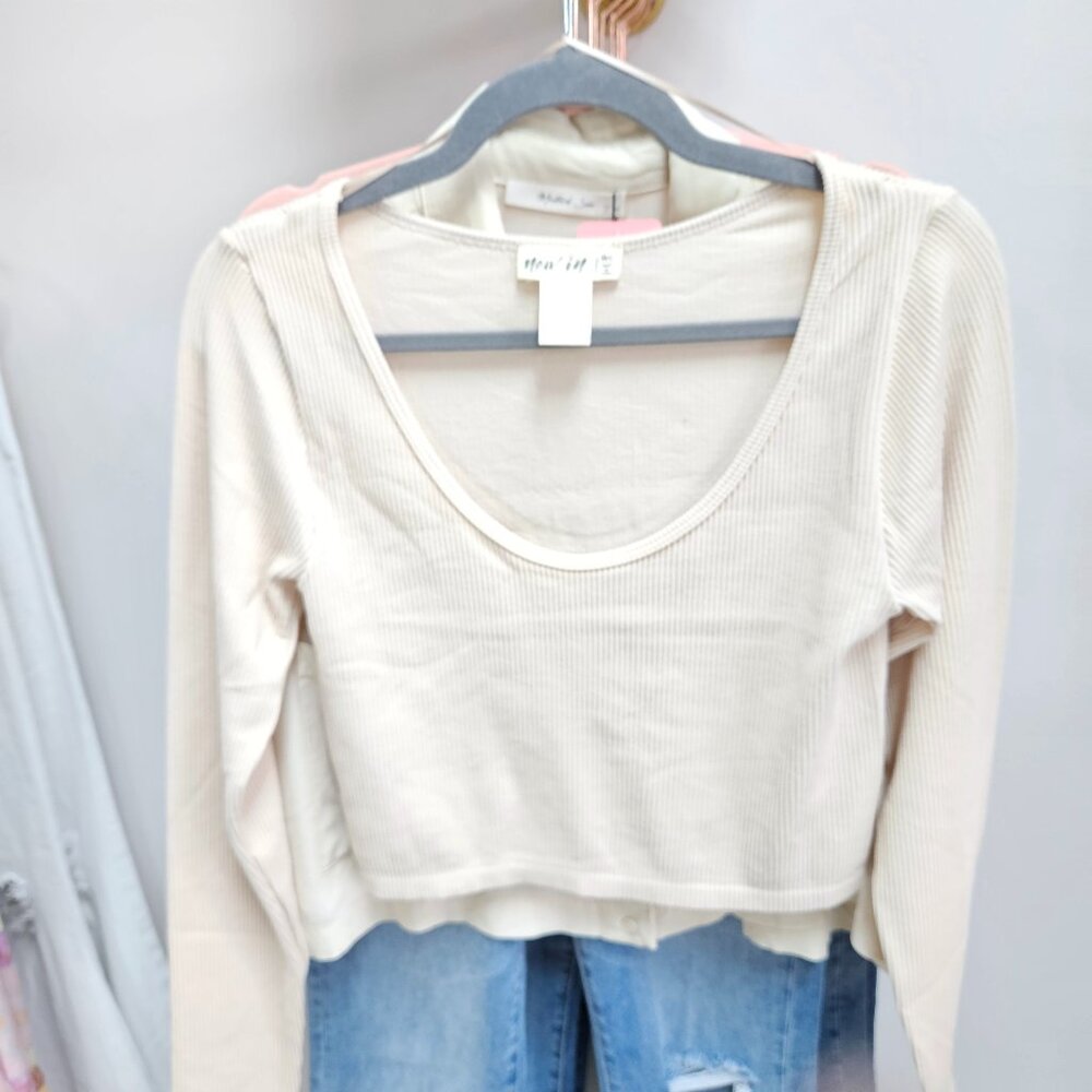 A little ribbed crop top m/L by New In